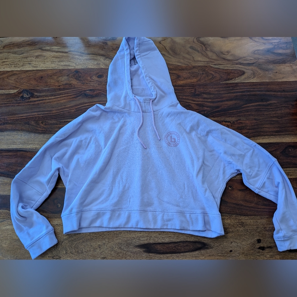Lavender Cropped Hoodie